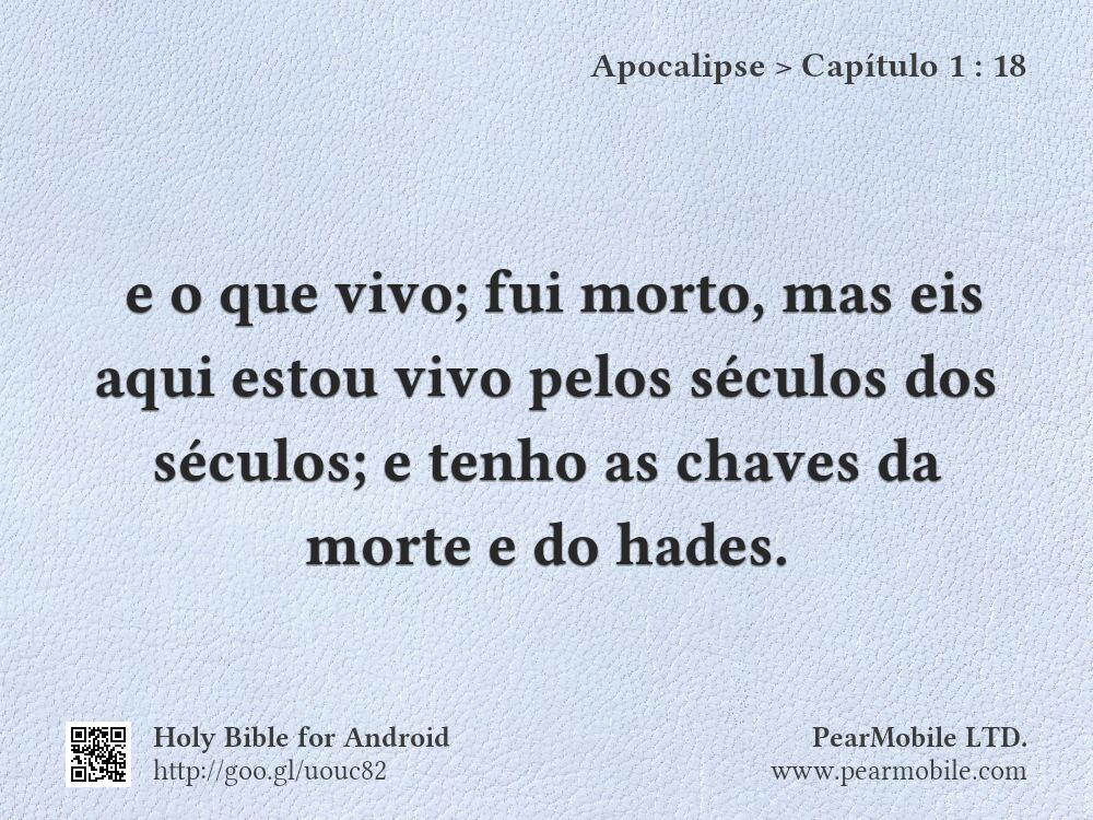 Apocalipse, Capítulo 1:18